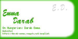 emma darab business card